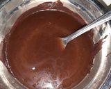 Foto langkah ke 3 dari resep Kue ulang tahun Blackforest bolu brownies mudah dan simple.