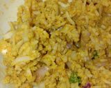 A picture of step 2 of Rice pakoda.