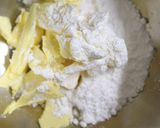 Hình bước làm 1 của món Bánh quy bơ trà xanh