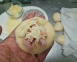 รูปขั้นตอนการทำที่ 6 ของ Pull apart Ham Cheese Bread