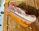 Une image de l'étape 6 de Poulet et lard aux poivrons, tomates, épices et lait de coco.