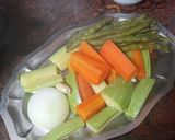 Foto del paso 2 de la receta: Cinta de lomo de cerdo a la plancha con verduras cocidas