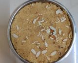 A picture of step 3 of Suji Burfi.
