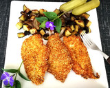 Foto del paso 4 de la receta: Filete de pechuga de pollo rebozadas con verdura salteada