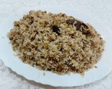 A picture of step 3 of Khichadi chamman polaw.