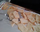 A picture of step 2 of DIY Tortilla Chips.