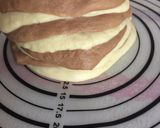 Foto langkah ke 6 dari resep Roti Tawar Marbel Coklat (sponge dough method) *M27.