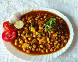 Chickpea potato curry masala recipe step 2 photo