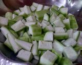 A picture of step 1 of Ridge Gourd Masala Chana Dal.