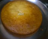 A picture of step 4 of Rabri Rose flavour cake.