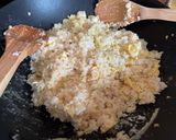 A picture of step 4 of Leftover Ham Fried Rice.
