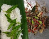 Foto langkah ke 6 dari resep Nasi Bakar Teri Shirataki | Konjac #lowcarb.