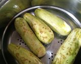 Foto del paso 1 de la receta: Zucchini rellenos. Veganos