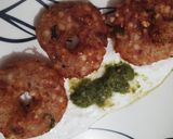 A picture of step 5 of Sabudana vada.