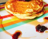 Φωτογραφία βήματος 7 της συνταγής Fluffy American pancakes - με σάλτσα από άγρια μούρα