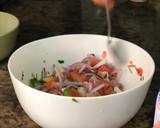 Foto del paso 4 de la receta: Ceviche de mero con leche de chufa y lima