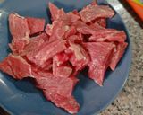 Foto del paso 2 de la receta: Arroz de Presa Ibérica con Trompetas de la Muerte