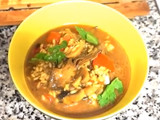Arroz caldoso con alcachofas