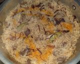 A picture of step 12 of Yakhni polao restaurant style 😋😋.