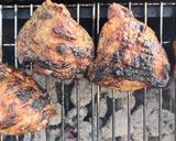 A picture of step 5 of Marinaded BBQ chicken thighs.