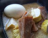 A picture of step 6 of Young Jackfruit, Tofu and Egg in Coconut Milk.