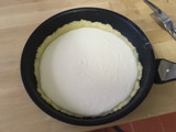 Tarta de queso con sartén