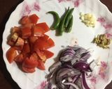 A picture of step 1 of Masala Bhindi.