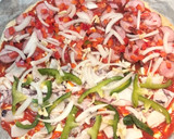 Foto del paso 4 de la receta: Pizza con quesitos, de Mar y Tierra