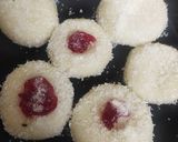 A picture of step 7 of Coconut jam peda.
