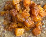 Une image de l'étape 6 de Curry de lentilles à la mangue et courge butternut.