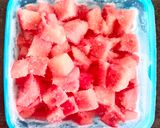 A picture of step 1 of Watermelon Smoothie.