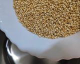 A picture of step 1 of Pink Quinoa salad.