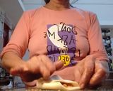 A picture of step 3 of Coconut Lobongo Lotika.