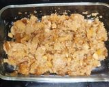A picture of step 4 of Apple bread Halwa.