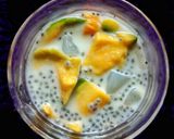 Foto langkah ke 6 dari resep Alpukat kuah susu selasih.