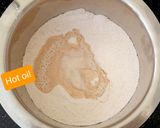 A picture of step 2 of Rava masala dosa.