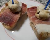 Foto del paso 6 de la receta Tostada de jamón serrano y champiñones