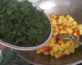 A picture of step 3 of Aloo methi.