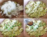 รูปขั้นตอนการทำที่ 2 ของ ข้าวผัดแกงเขียวหวานทะเลห่อไข่