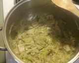 A picture of step 2 of Home made pumpkin and leak soup.