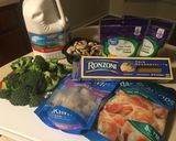 A picture of step 1 of Spaghetti Alfredo Seafood.