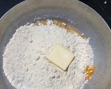 A picture of step 3 of Chakri phool.