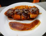 Foto langkah ke 6 dari resep Chiken katsu with black pepper sauce.