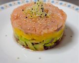 Foto del paso 4 de la receta: Tartar de salmón y mango. 🥭