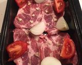 Fokhagymás sült tarja salival recept fázis 1 fotója