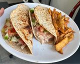 Foto del paso 9 de la receta: Tacos integrales de pollo con verduras y salsa cremosa