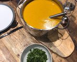 A picture of step 10 of Sweet Potato Soup (vegan- and paleo-friendly). #easy #quick and yummy.
