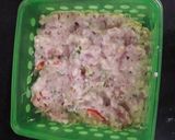 A picture of step 1 of Mayo sandwich pakora.