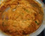 A picture of step 2 of Ratalu(purple yam) ke pakode.