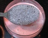 A picture of step 3 of Banana Strawberry Sabja Smoothie.